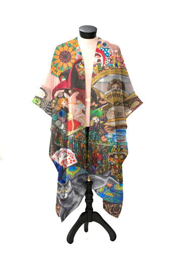 Sheer Wrap Mardigras Masquerade